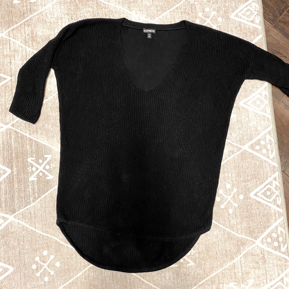 Express Slouchy Oversized Knit Sweater XS